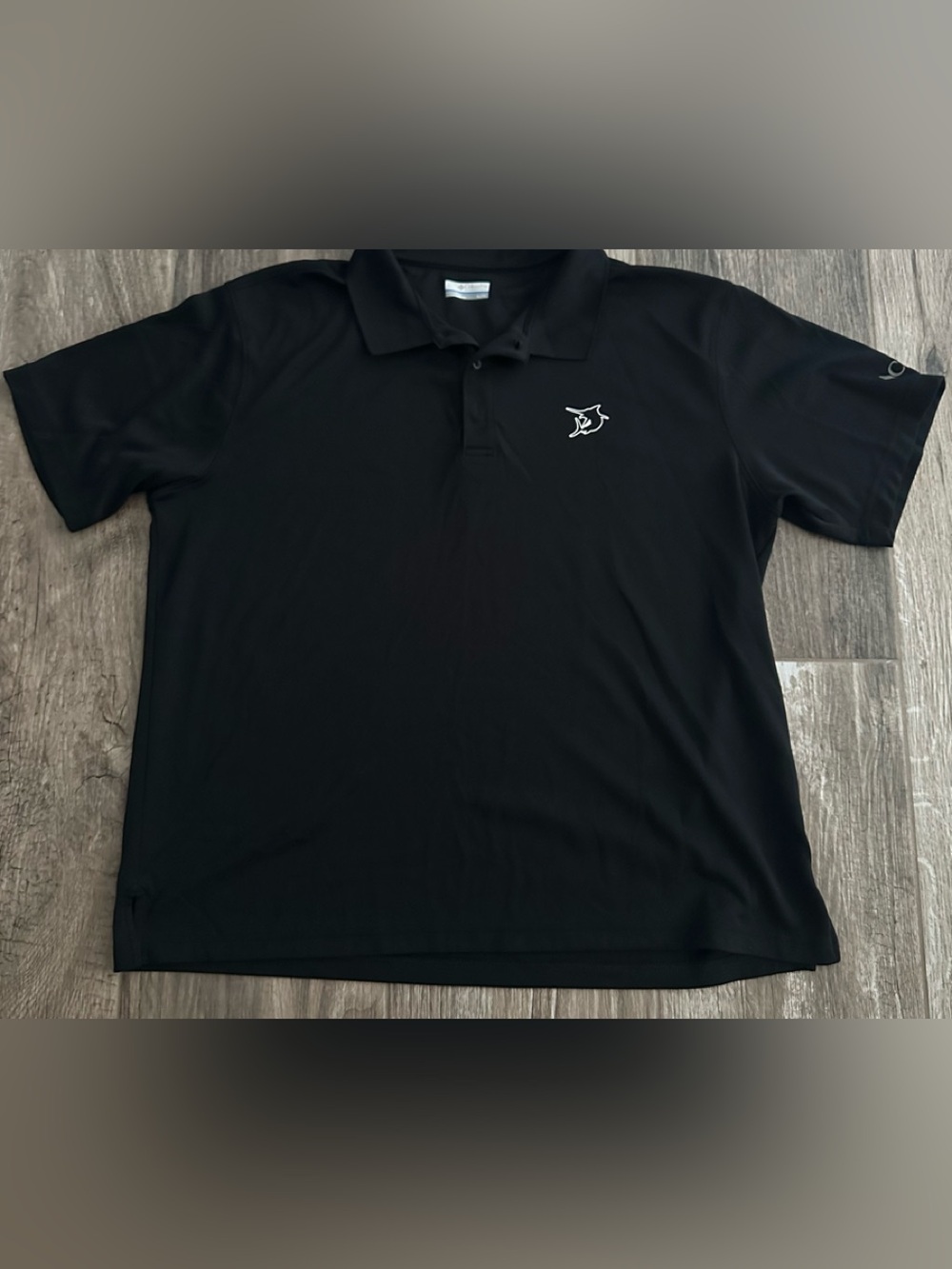 Men's Columbia Black Polo Shirt with Subtle Logo